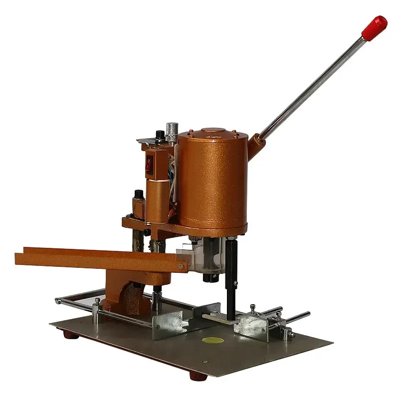 Manual punch for photo albums and menus, hollow drill bits, electric single-head punching machine