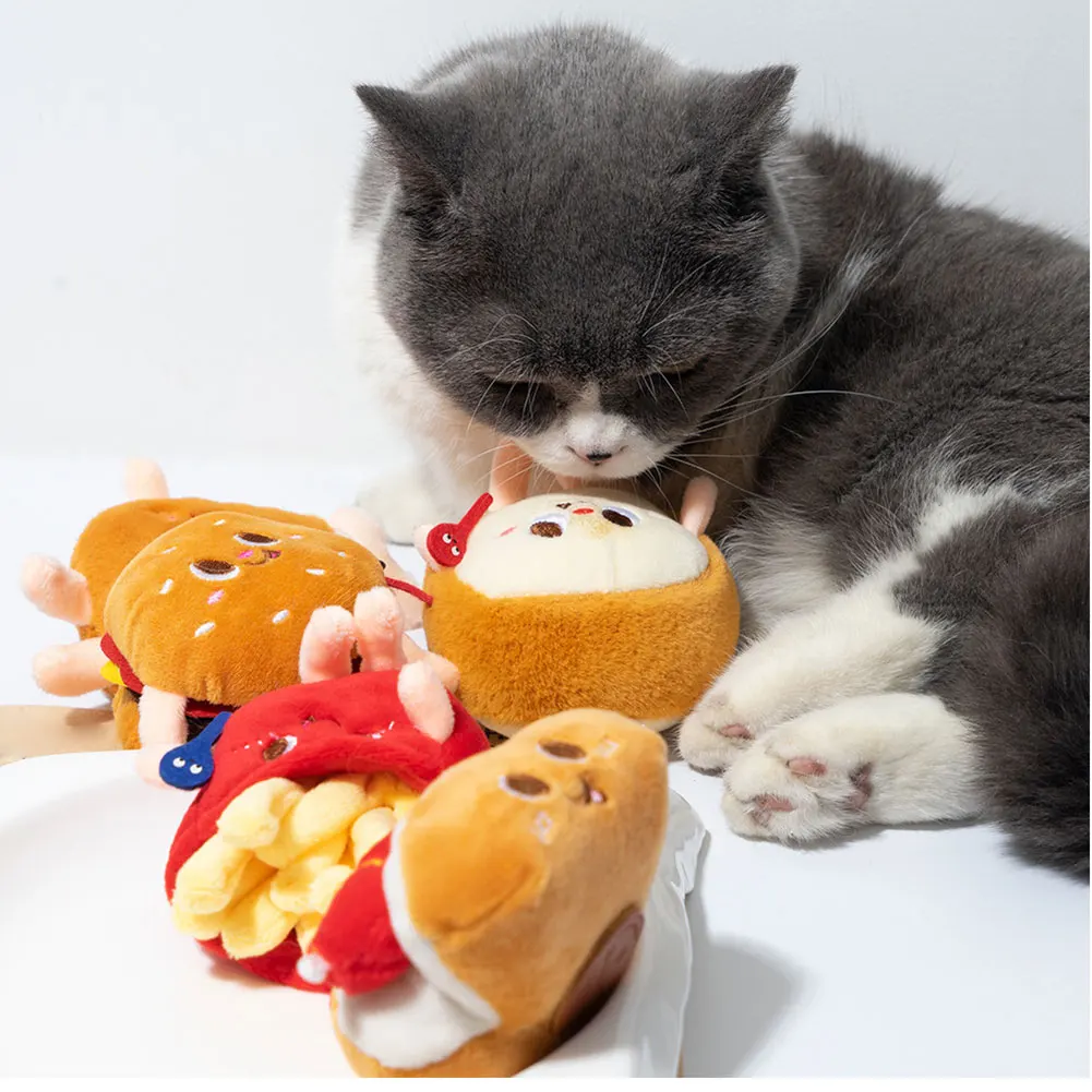 

Food Plush Toy With Catnip Multifunctional Catnip Toys For Cat Kittens