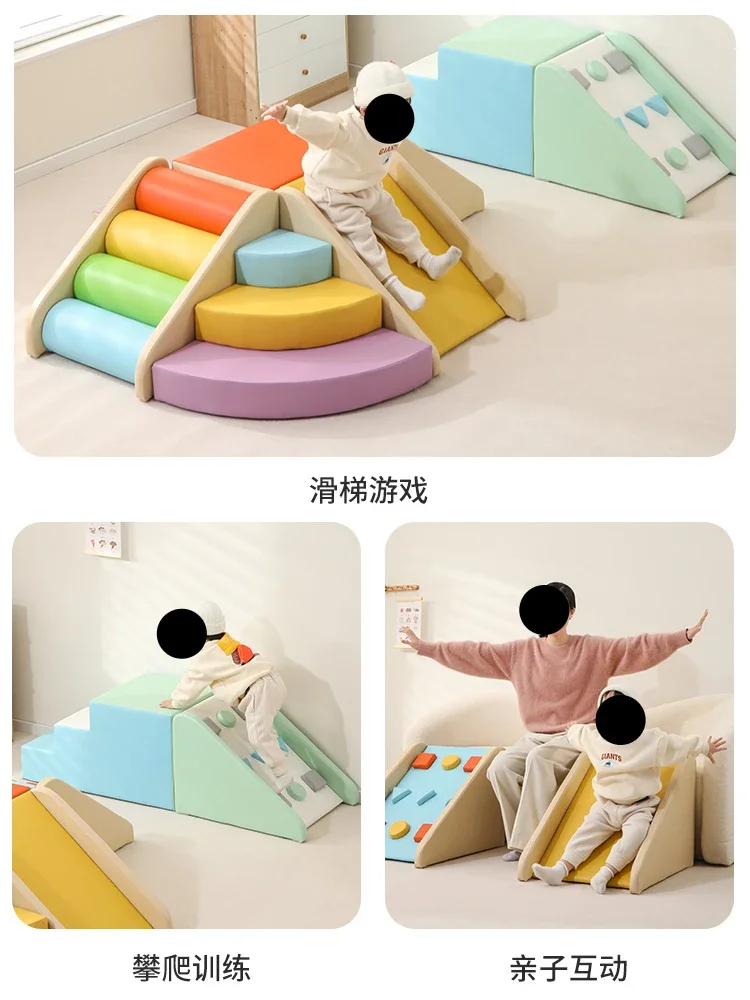 Corner climbing slide infant early education househol indoor infant soft package toy combination