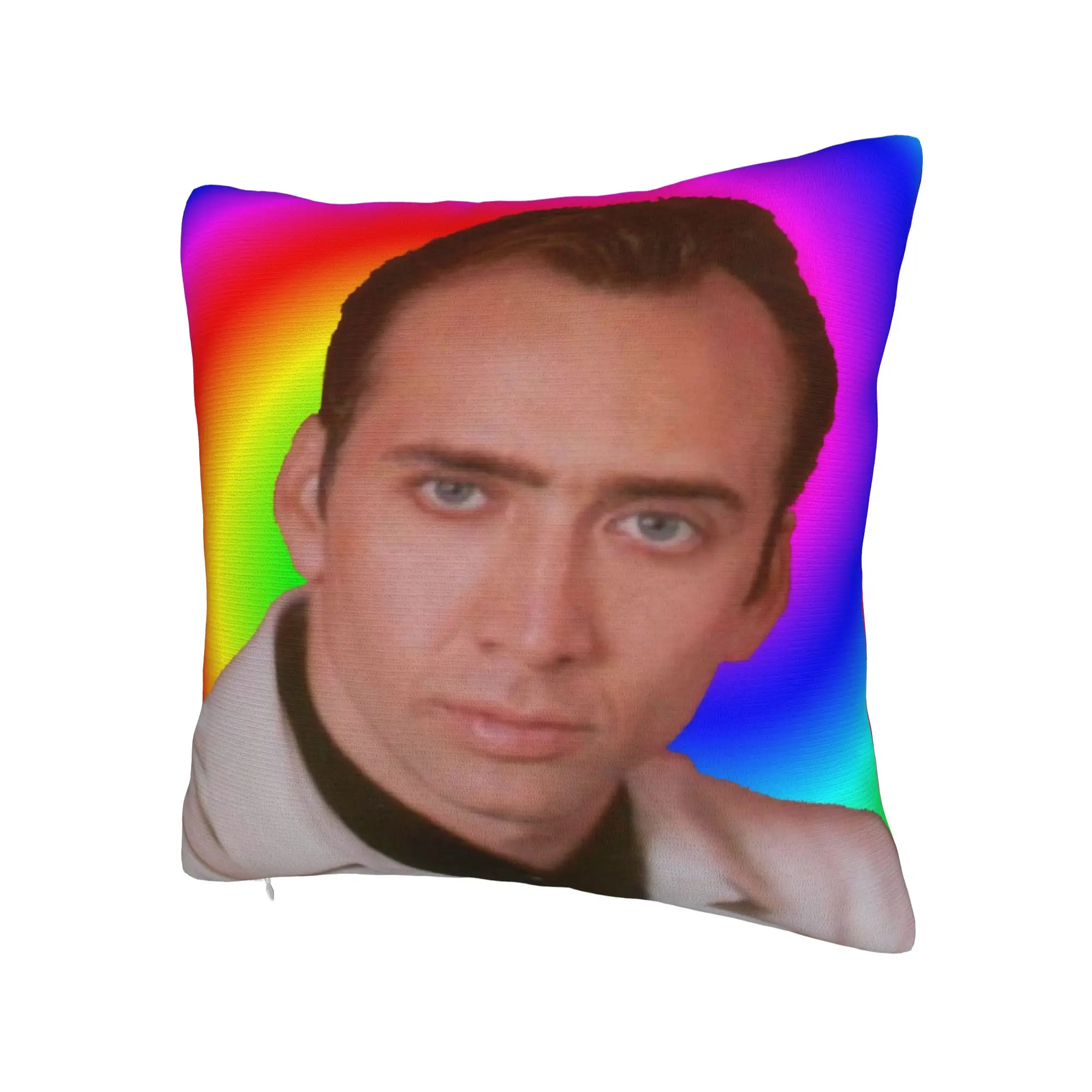 Decorative Pillow Covers Nicolas Cage Merchandise Sofa  Throw Pillow Case Cover Square Multi Size