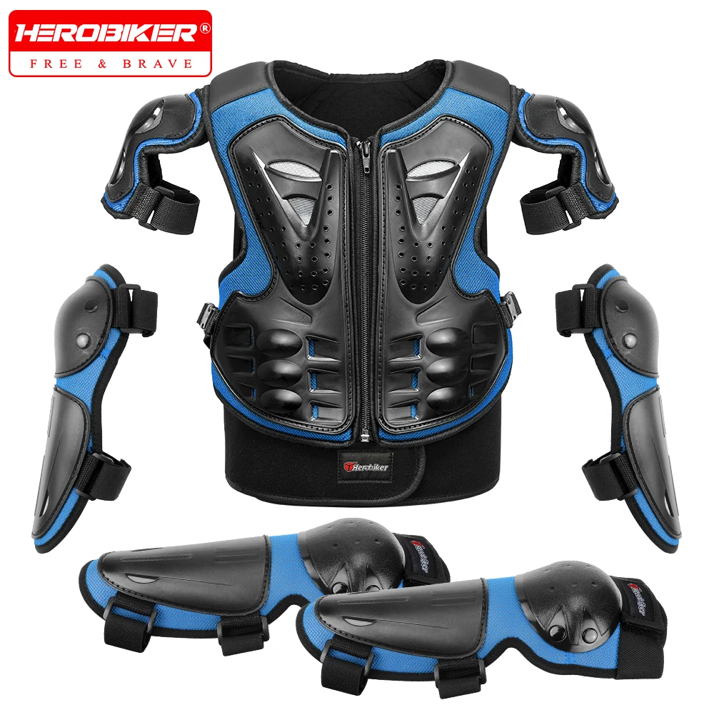 Crianças motocross motocicleta corpo protetor colete armadura criança atv bicicleta da sujeira fora da estrada ternos guarda corrida equitação colete esporte wear