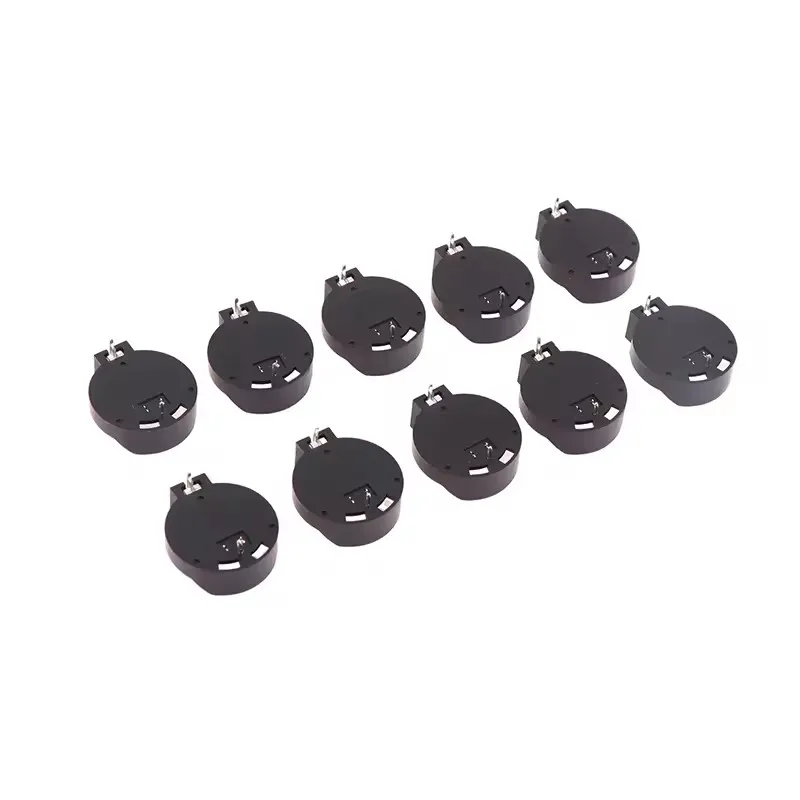 10PCS Environmental CR2032 Coin Cell Battery protection material Holder Case Black Coin Cell Button Socket Holder Case