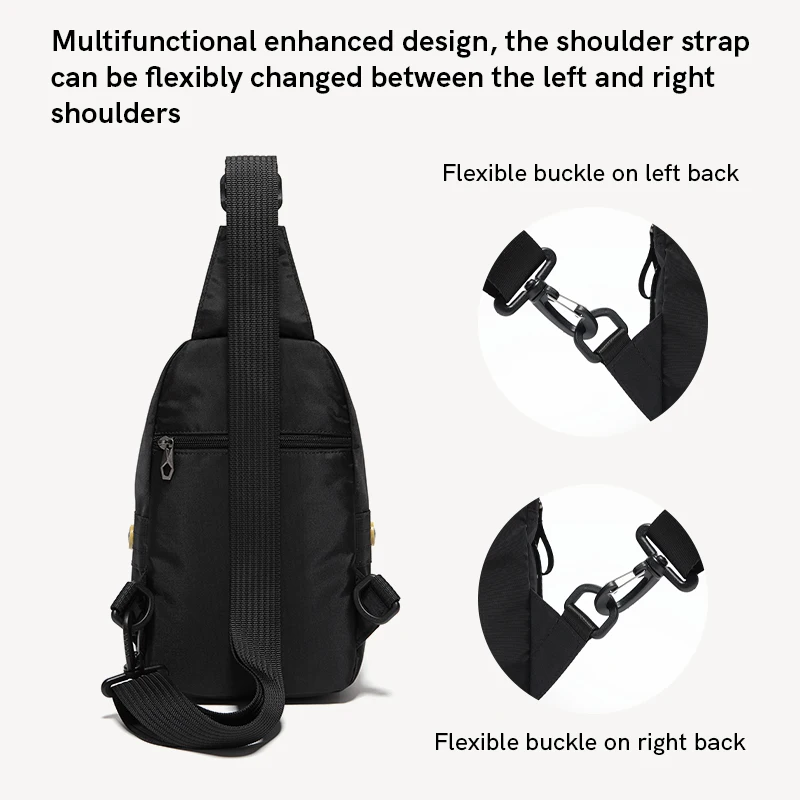 Volunteer Crossbody Bag Men 2024 New Fashion Multipurpose Lightweight Sports Bags Male Casual Small Backpack Men's Shoulder Bag