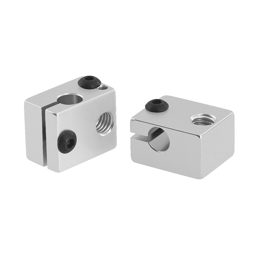 Aluminium V6 Heat Block For V5 V6 J-head Extruder HotEnd 3D Printers Parts Heater Hot End Heating Accessories 20*16*12 mm