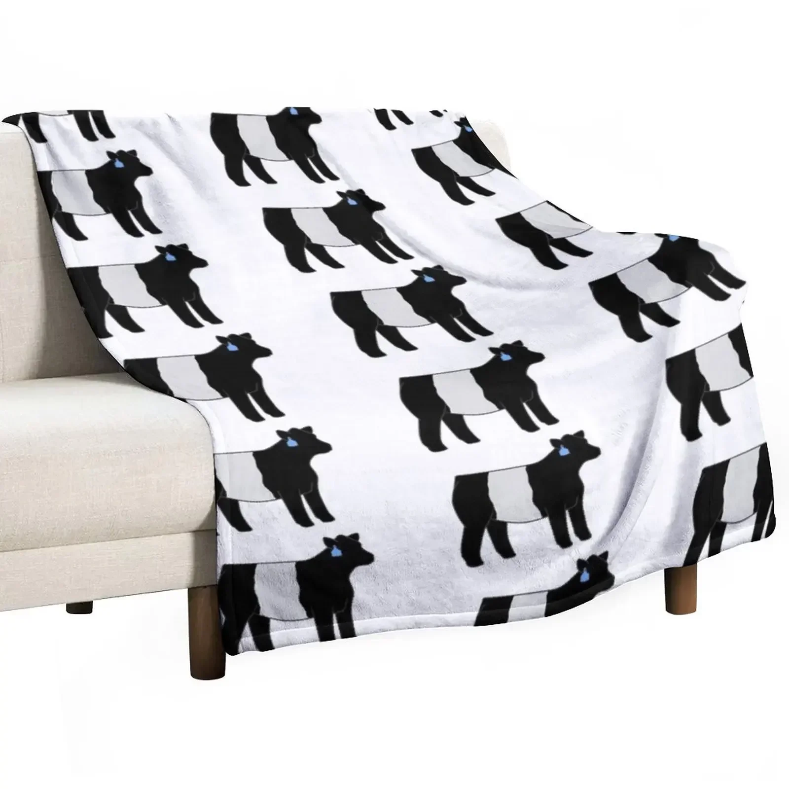 

Belted Galloway Heifer Throw Blanket Sofa Throw Polar Single Blankets