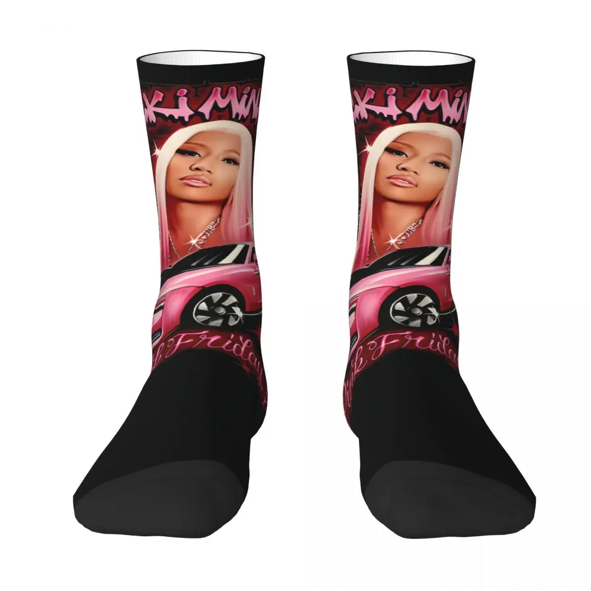 Pink Fridays 2 Tour Stockings Unisex Men Cool Funny Socks Comfortable Leisure Socks Winter Climbing Anti Skid Printed Socks Gift