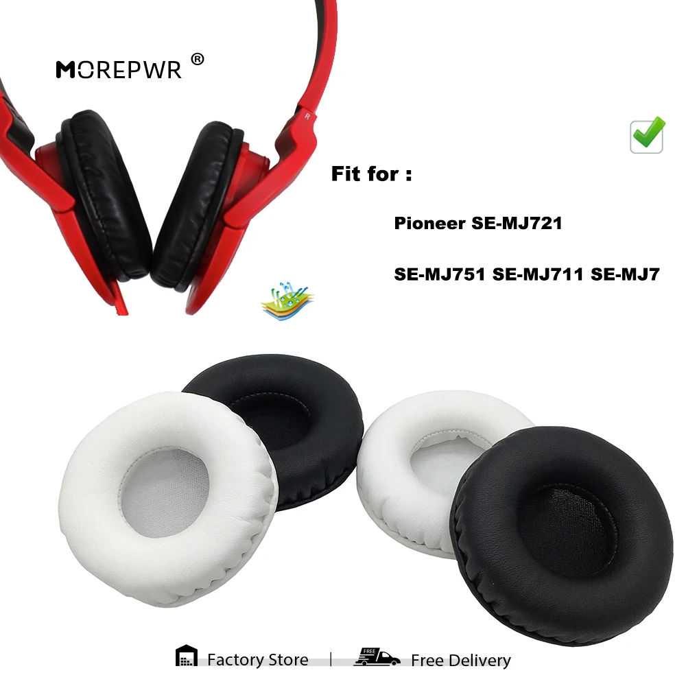 Replacement Ear Pads for Pioneer SE-MJ721 SE-MJ751 SE-MJ711 SE-MJ7 Headset Parts Leather Cushion Velvet Earmuff Earphone Sleeve