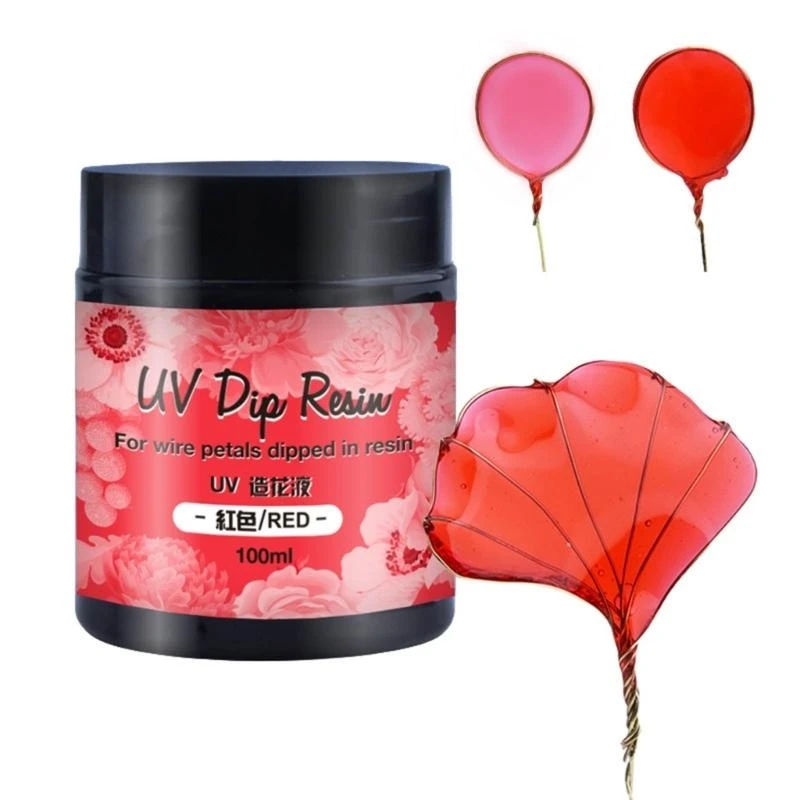 UV DIP Resin Transparent UV Ultraviolets Curing Flower Making Liquid