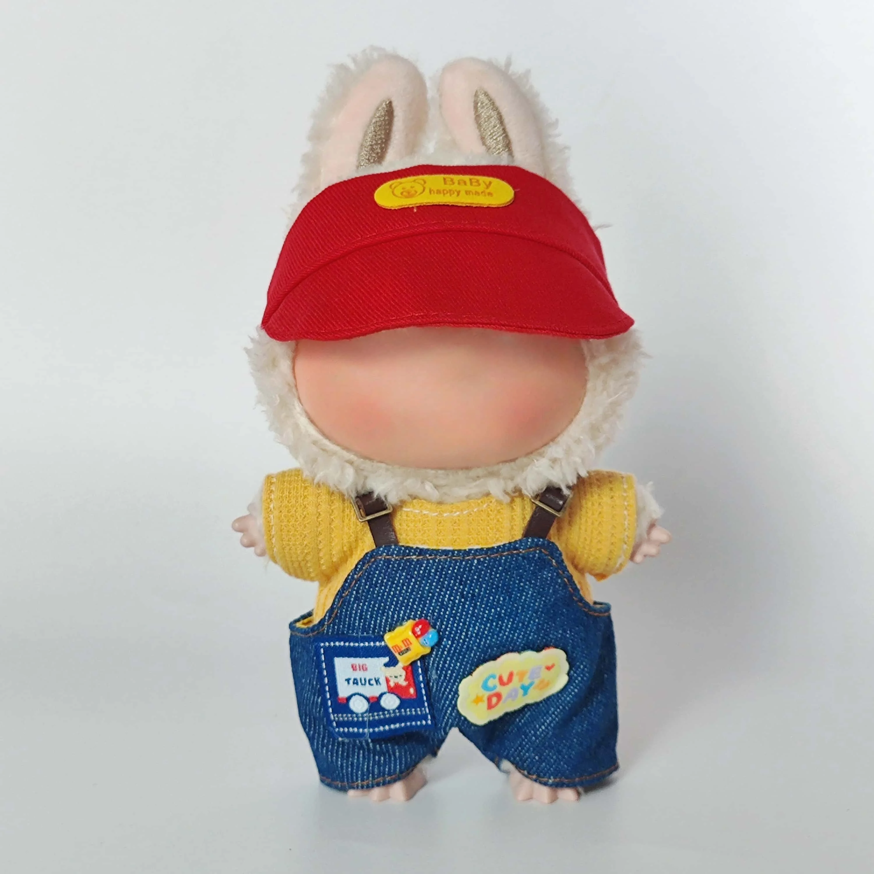 Mini doll clothes accessories for K-pop Korea EXO 15-17cm Labubu Idol V1 V2 bear overalls outfit set gift