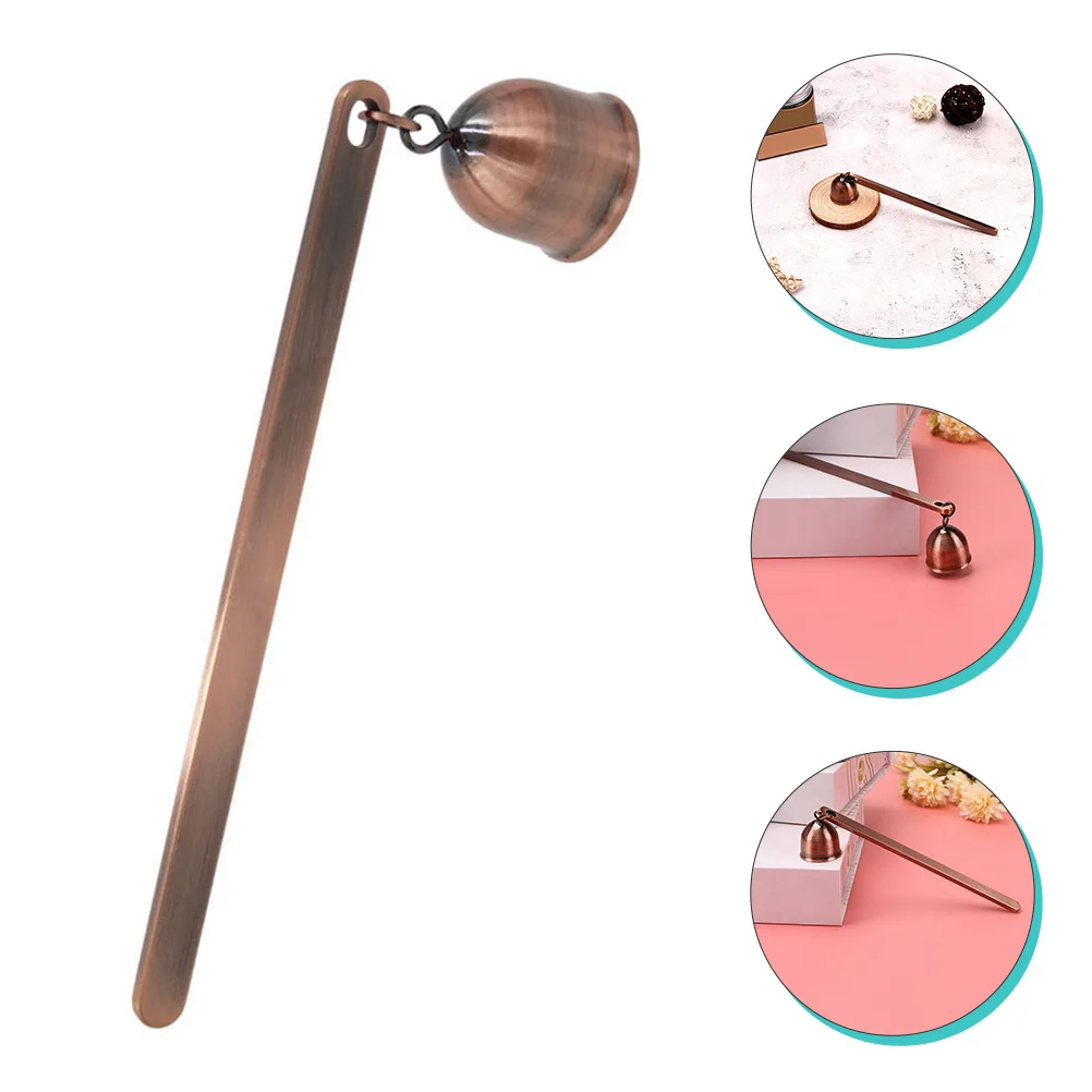 

Retro Snuffer European Style Long Handle Extinguisher Wick Safe Extinguish Decorative Gift for Home Office