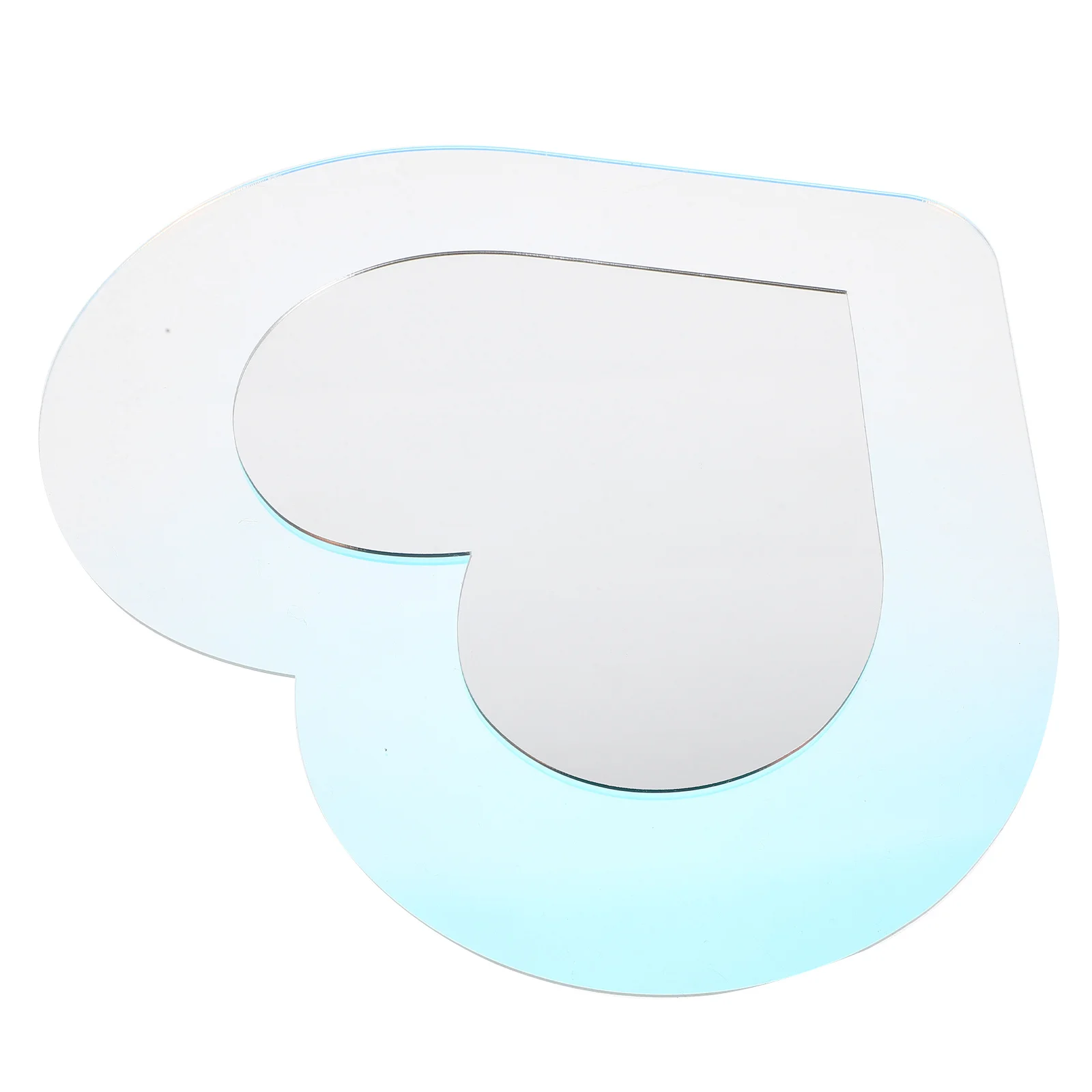 

Yardenfun Heart Acrylic Wall Mirror Decor for Living Room Bathroom Makeup Decoration Ornament Hook Design Love Theme