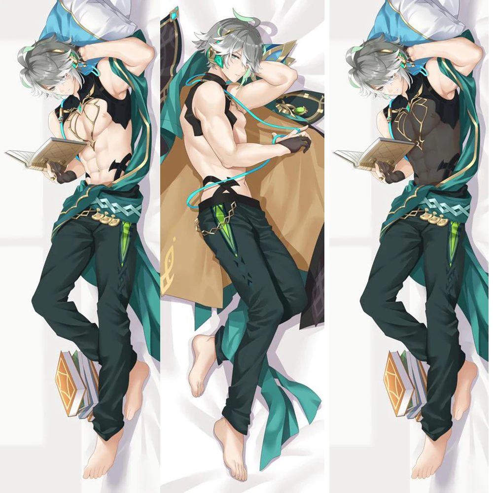 Anime Game Genshin Impact Dakimakura Alhaitham Arataki Itto Nahida Wanderer Dehya Pillowcase Hing Body Pillow Cover