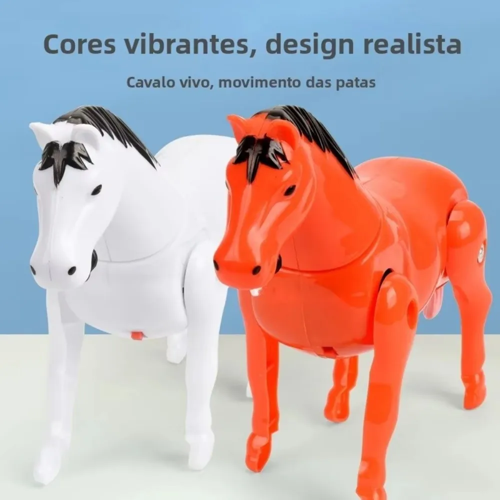 

Пластиковая игрушка в виде лошади, облегчение тревоги, имитация животного, электрическая модель лошади, мини-сенсорные игрушки, вращающаяся фрезерная тележка