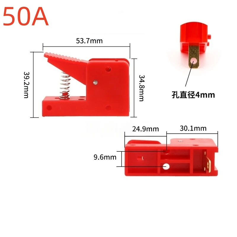 1PCS 50A/100A Motor test clip Quick Terminal Post LED Lamp Spring Press Clip