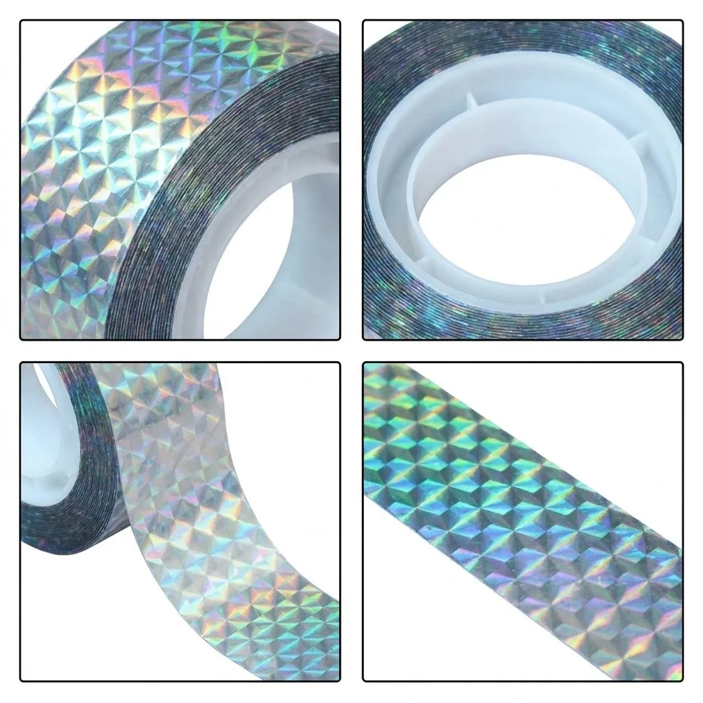 50m Bird Scare Tape Dual-Sided Reflective Construction for Humane Avian Deterrence in Open Field and Enclosed Grow Settings