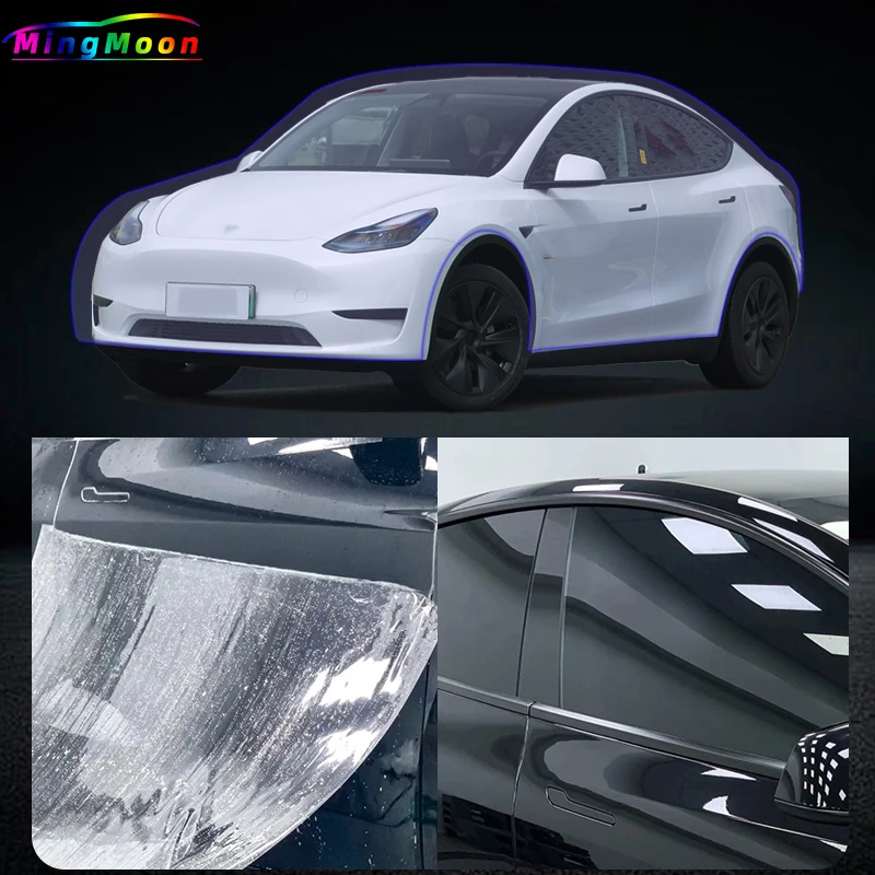 Per Tesla Modello Y Adesivo Per Auto 2020-2024 Pellicola di Protezione Della Vernice Trasparente Reggiseno PPF Anti Scratch PreCut Car Body