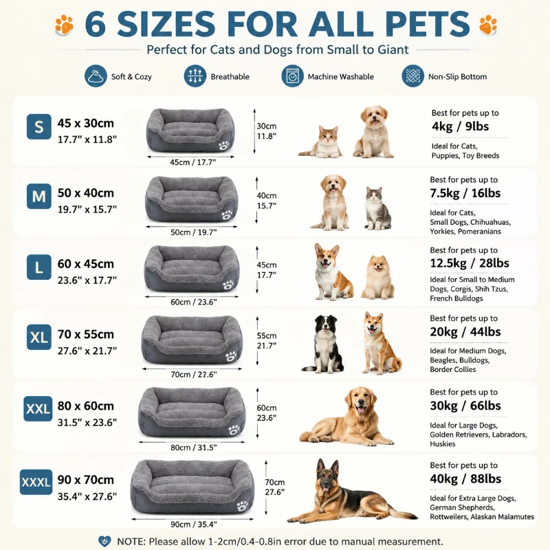 Cuccia Morbida Quadrata Grande - Calming Dog Bed recensione e prezzo