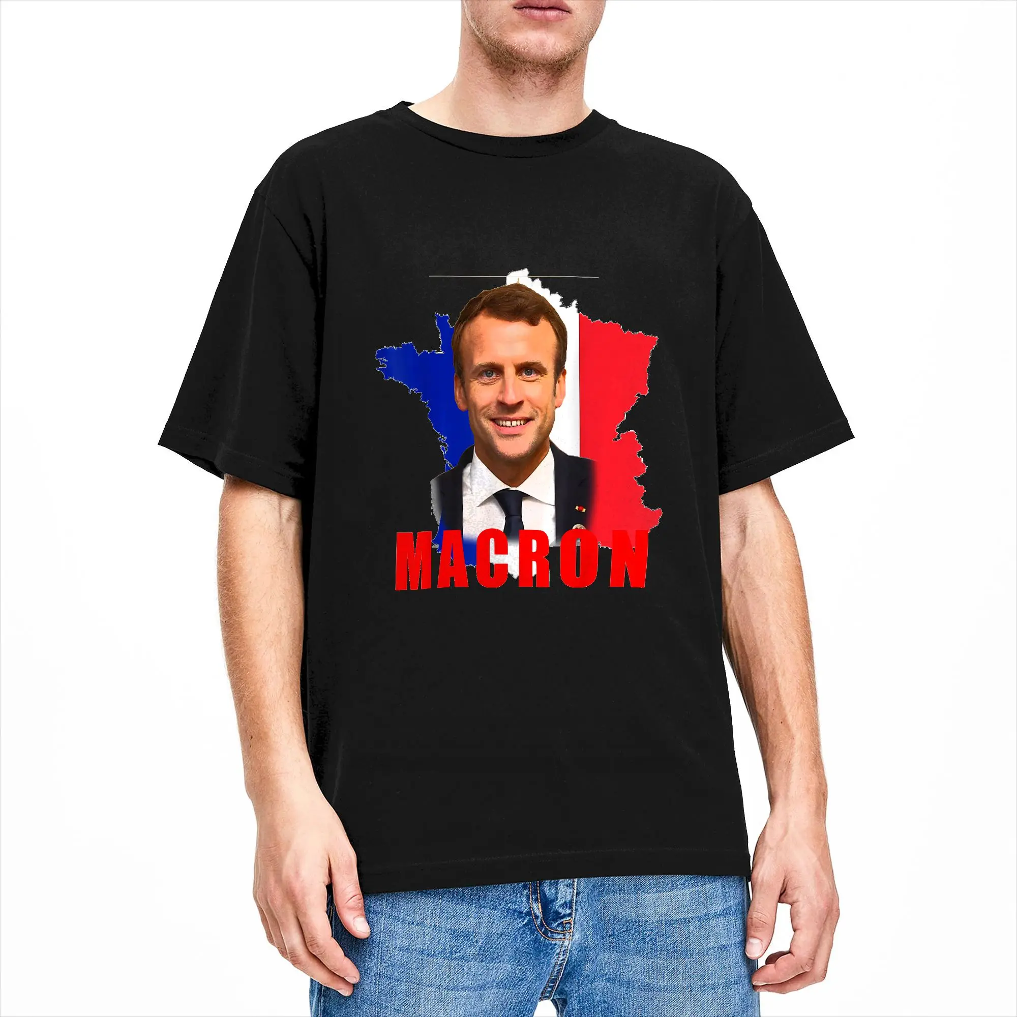 Emmanuel Macron T Shirt Men's  Streetwear T Shirts Summer O-Neck Fashion Tees Cheap Oversize Clothes