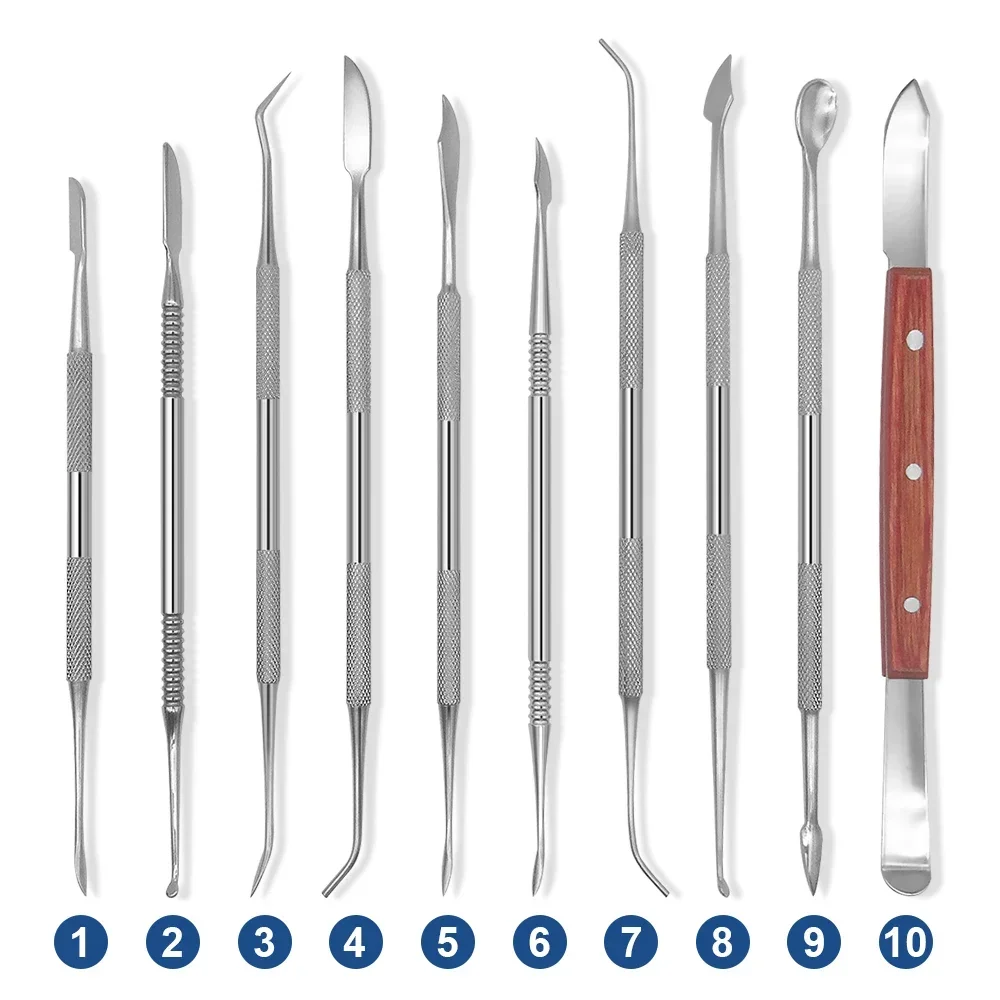 Kit multifonction pour l'élimination du tartre/plaque : outils de détartreur en acier inoxydable de qualité supérieure pour le nettoyage hygiénique des dents