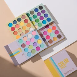 Beauty Glazed 64 Color Twist Eyeshadow Palette, 4 IN 1 Turning Page,Shimmer Matte Glitters Makeup Tray,Gifts For Women