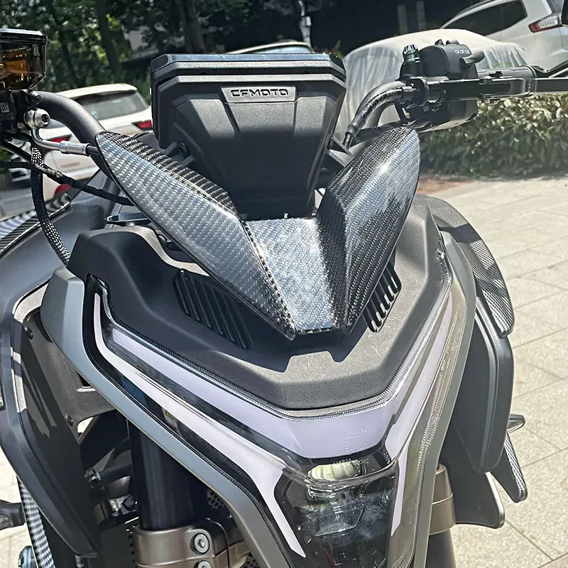 For CFMOTO 800NK CF800NK Motorcycle Carbon Fiber Windshield Windscreen Cover Wind Shield Deflector Protector Accessories