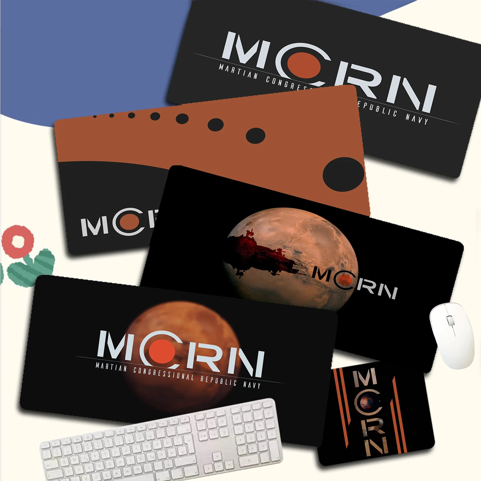 The Expanse MCRN Mousepad Beautiful Durable Rubber Mouse Mat Pad Size For CSGO Game Player Desktop PC Computer Laptop