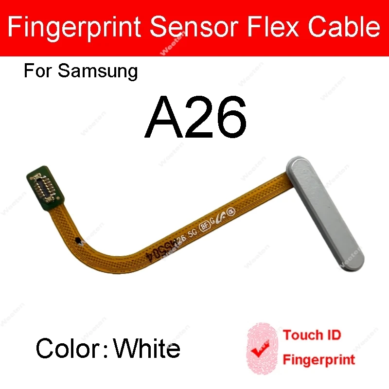 Finger Print Sensor Flex Cable For Samsung Galaxy A06 A16 A26 4G 5G SM-A066B A165F A166B A266B Touch ID Power Button Flex Cable image 6