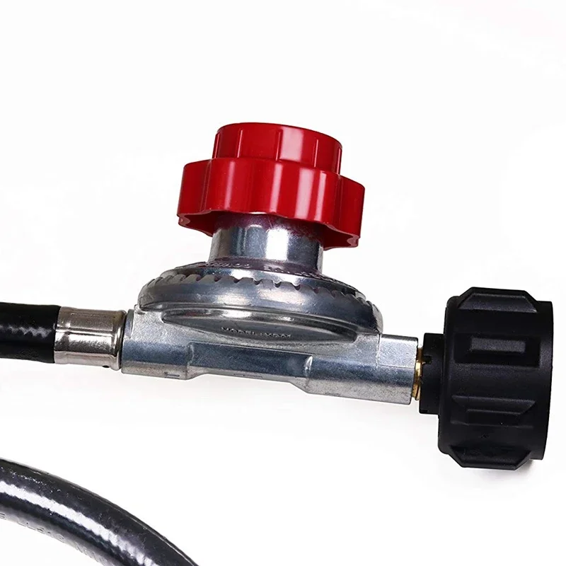 For Pressure Propane 0-20 Psi Adjustable Regulator With 4Ft Qcc1/Type1 Hose - Fits For Propane Burner Turkey Fryer Smoker And M