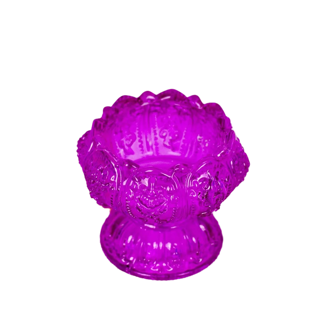 Lucky Crystal Candle Holder Heat-Resistant Decorative Lotus Candlestick Exquisite Unique Lamp Holder Indoor