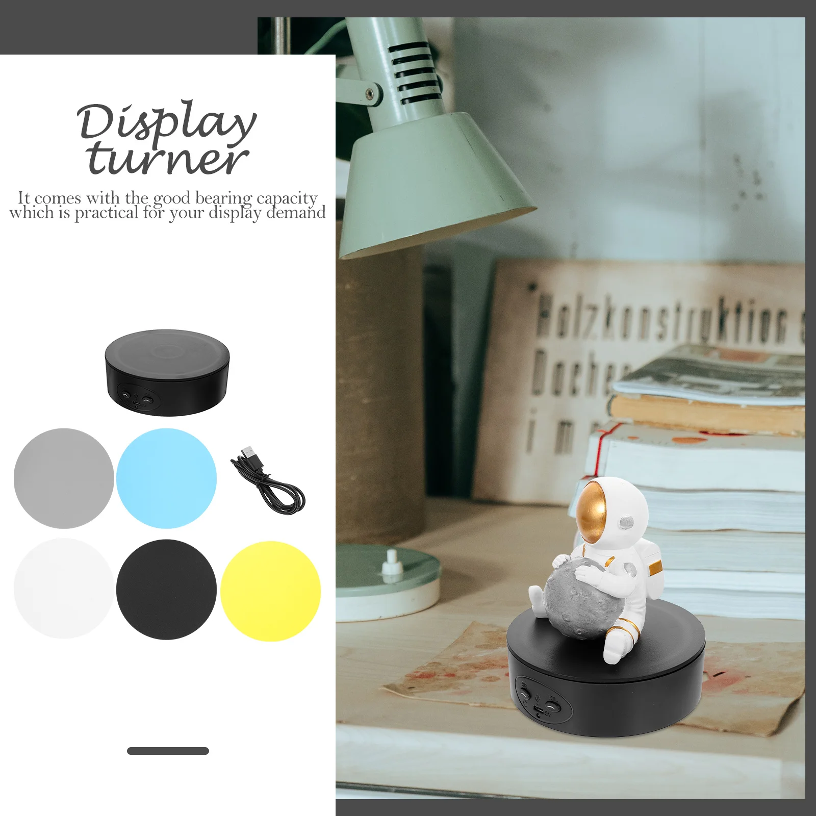 

1 Set Household Rotating Stand Multi-Function Turntable Display For Jewelry Watch Phone Collectibles Photography Exhibition