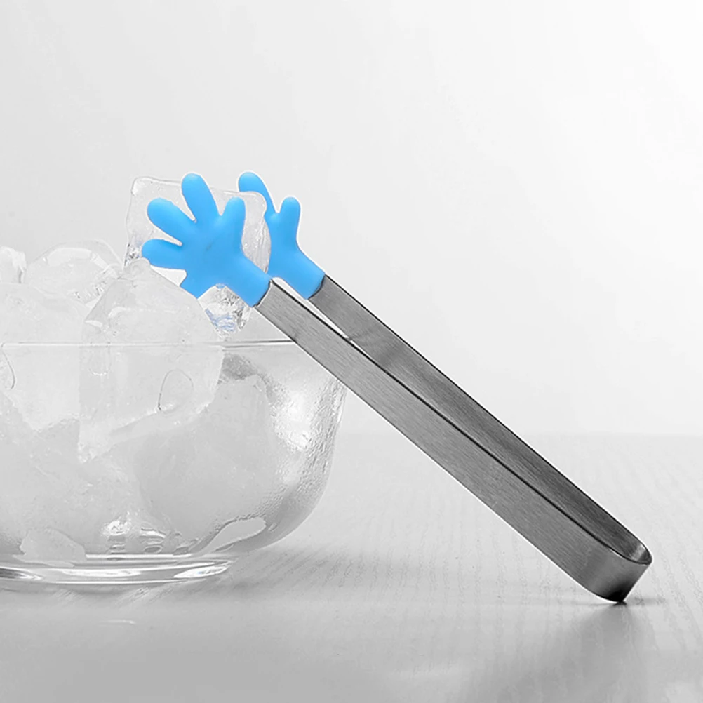 

5pcs Silicone Hand Shape Tongs s Mini Food Picks Snack Grabber Ice Cube Sugar Candy Serving Tongs Buffet Party Kitchen