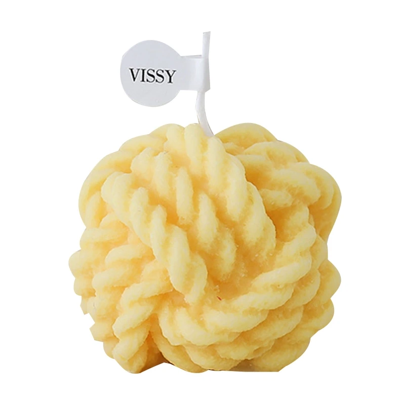 Woolen Ball Shaped Scented Aromatic Wax Decorative Candles Stress Relief