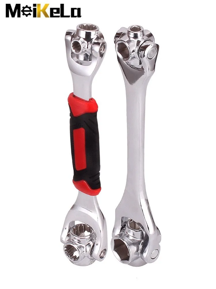 52in1 Universal Socket Wrench 360° Multifunctional Flower-Shaped Twelve-Angle Socket Wrench Set Car Maintenance And Repair Tools