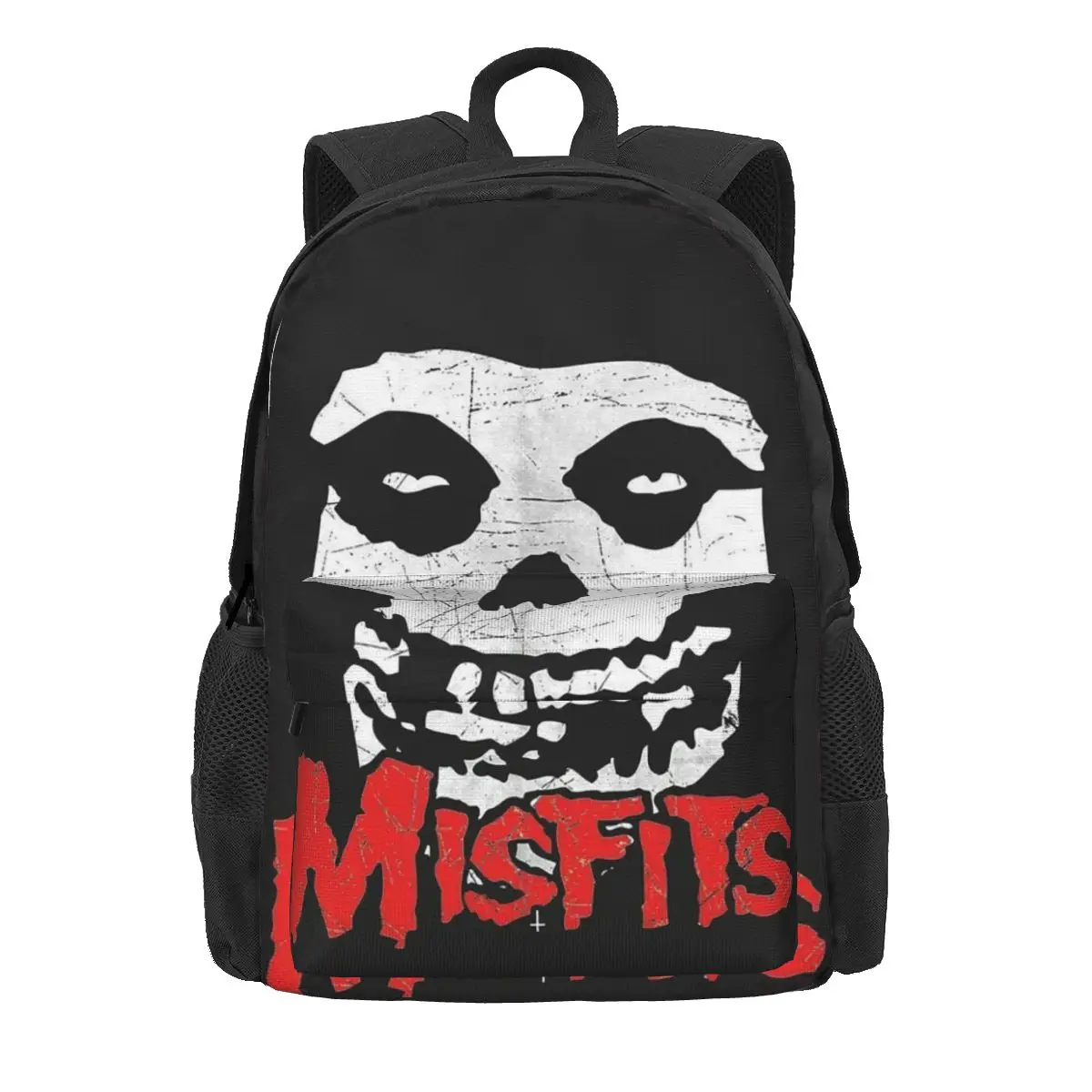 Misfits Skull Backpack Boys Girls Bookbag Children School Bags Cartoon Kids Rucksack Laptop Rucksack Shoulder Bag Large Capacity