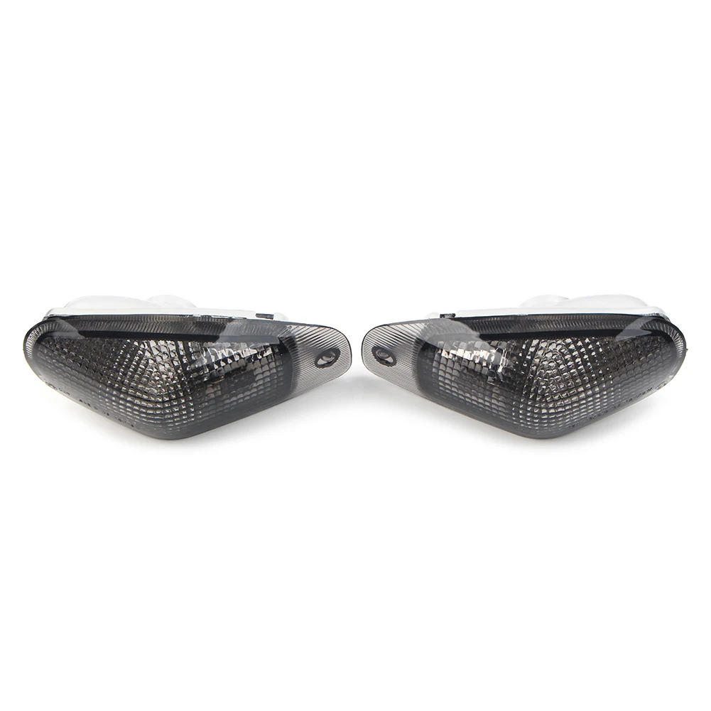 2Pcs Smoke/Clear Motorbike Front Turn Signal Light Lens Cover Shell For KAWASAKI ZX600E ZZR600 ZZR400 1994-2004