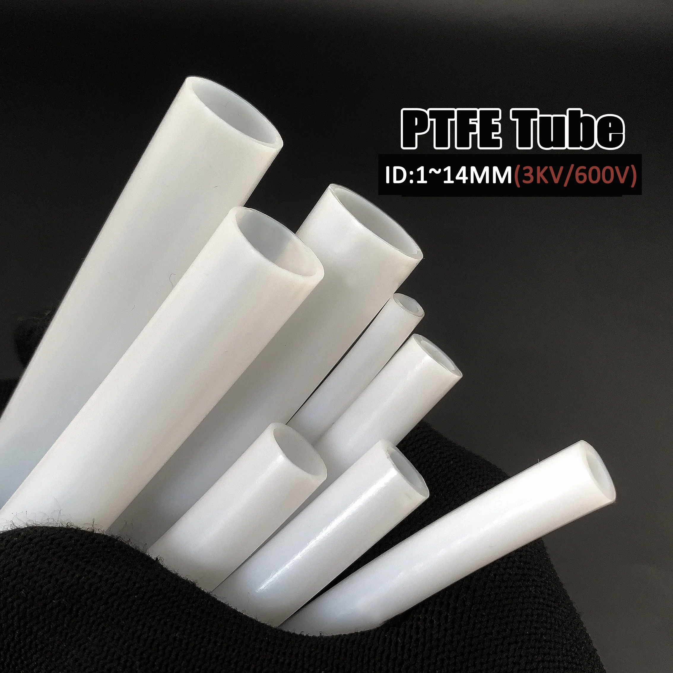 

Белая трубка из ПТФЭ ID 1–14 мм — устойчивая к кислотам и щелочам, высокое давление, 600 В, изолированная жесткая труба, температура, коррозионная стойкость