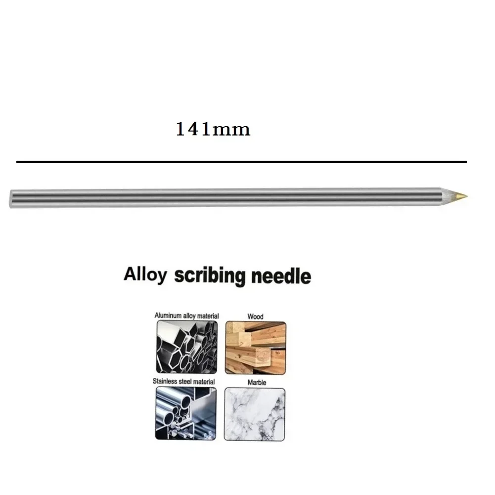 1Pcs 141mm Alloy Scribe Pens Carbide Scriber Pens Metal Wood Glass Tile Cutting Marker Pencil Metal Working Woodworking HandTool