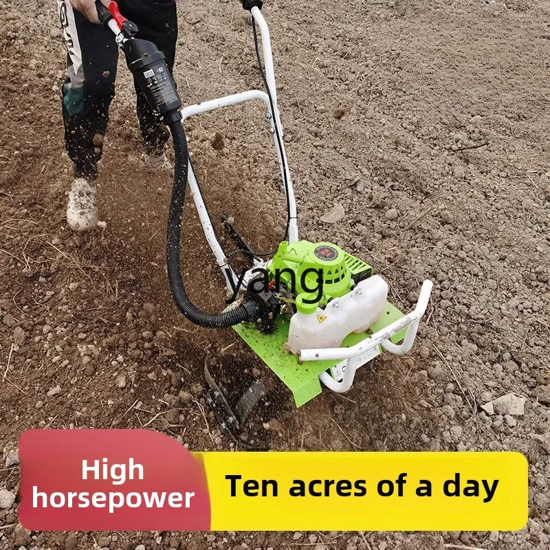 LTT kleine Mikrofräse Haushalt Multifunktions-Vertikutierer Hacken Feld Graben Rasenmäher