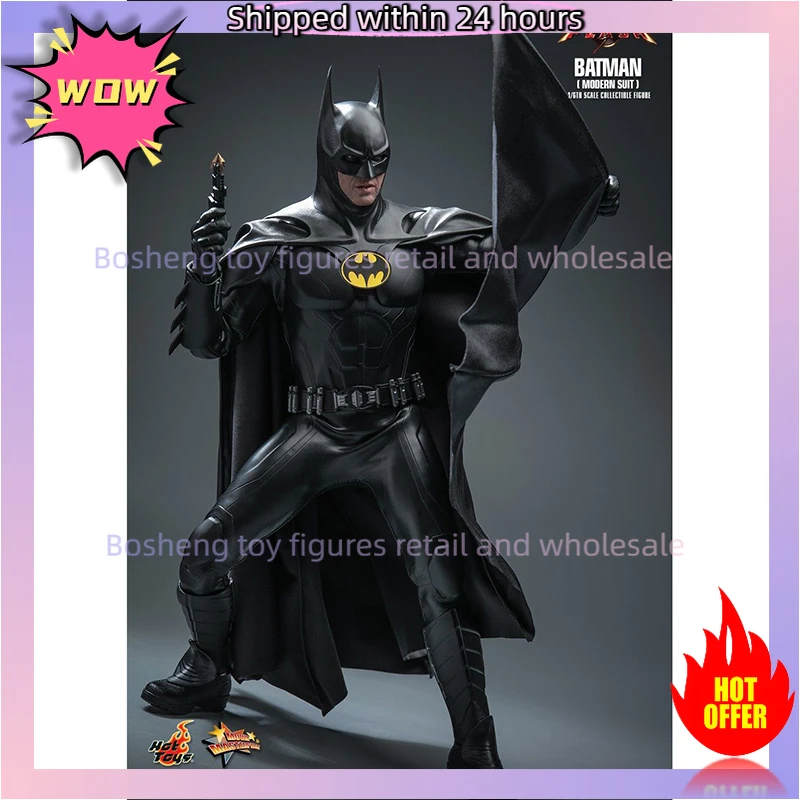Original Hot Toys MMS712 1/6 The Flash's Batman Modern Suit In Stock Anime Action Collection Figures Model Toys