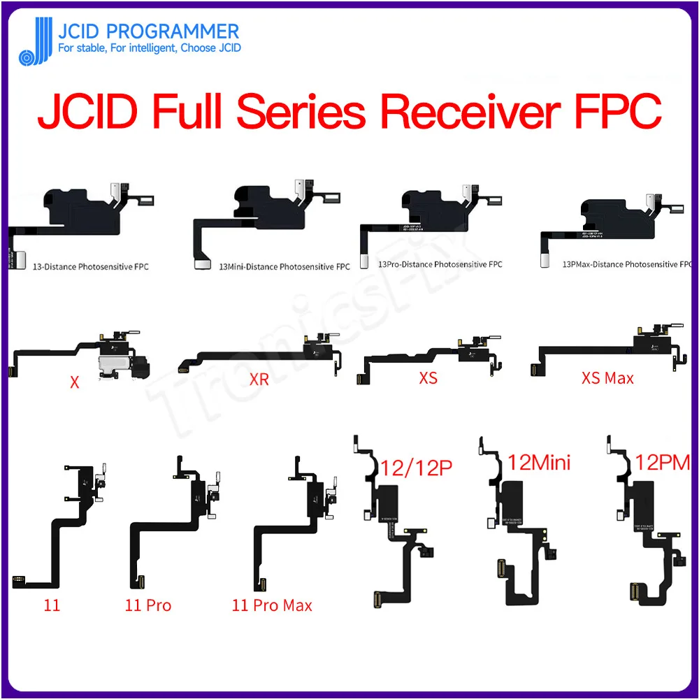 

JC JCID V1S приемник FPC детектор адаптер для ремонта iPhone Face ID оригинальный цвет ушной наушник гибкий все Мощный приемник FPC