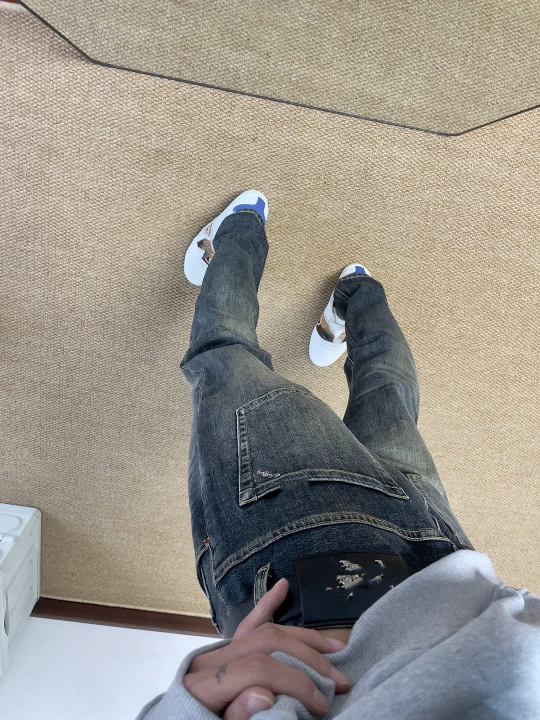 

Корейские джинсы Slim Fit для мужчин, синие, в стиле ретро, универсальные, прямые, утягивающие, длинные брюки, модная повседневная одежда на все сезоны