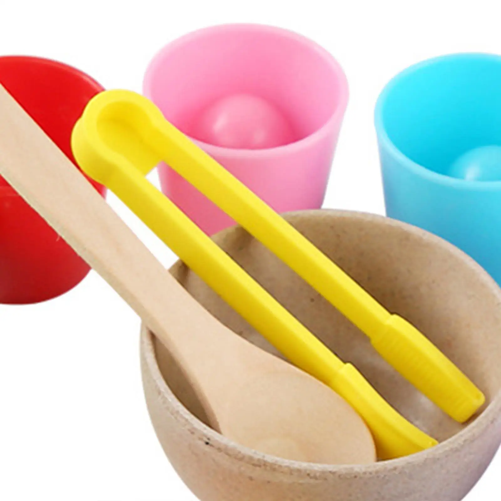 Bolas en tazas Motor fino Aprendizaje preescolar Desarrollo Entrenamiento de habilidades matemáticas Pensamiento lógico Juguete a juego de colores para niños