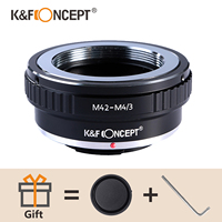K&F Concept adapter M42-M43 Lens Adapter for M42 Screw Mount to Olympus PEN E-P3 E-PL1 Panason Lumix DMC-GF G5 M43 Mount Camera