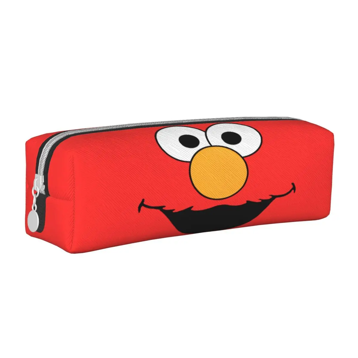 S-Sesame Street Elmo Face Pencil Cases Classic Cartoon Pen Bags Girl Boy Big Capacity School Supplies Gifts Pencil Box