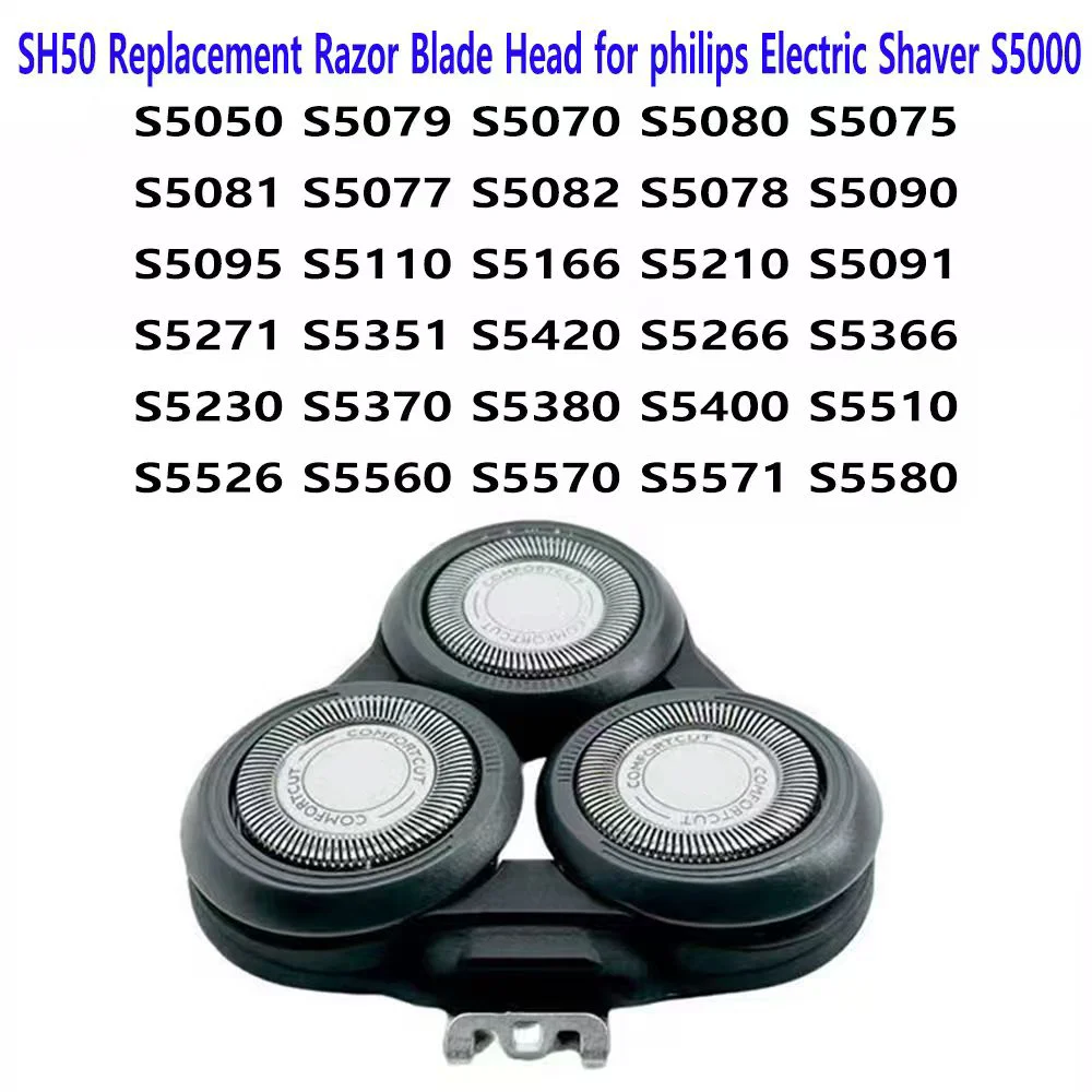 SH50 Replacement Razor Blade Head for Philips Electric Shaver S5000 S5340 S5370 S5380 S5400 S5510 S5560 S5570 S5140 S5210 S5230