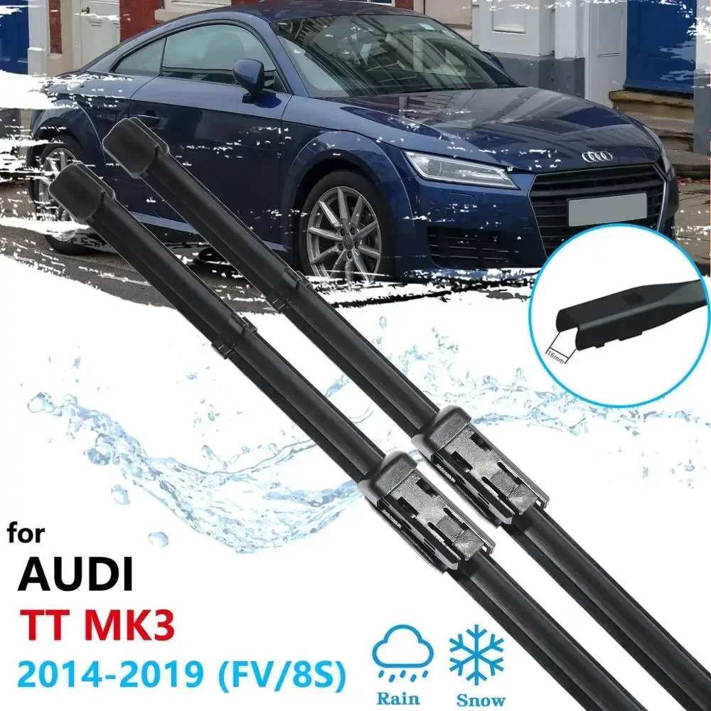 For Audi TT 8S MK3 2014~2019 FV Front Windscreen Windshield Wipers Car Accessories Stickers 2015 2016 2017 2018 Car Wiper Blades