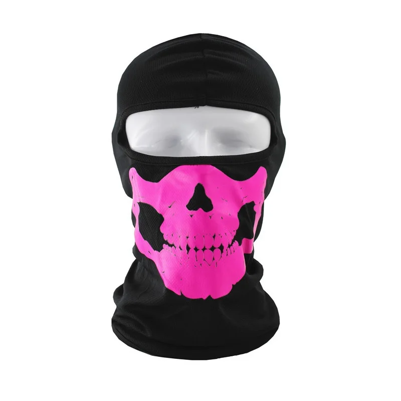 New Tactical Full Face Skeleton Ghost Skull CS Face Mask Hood Biker Halloween Props Balaclava