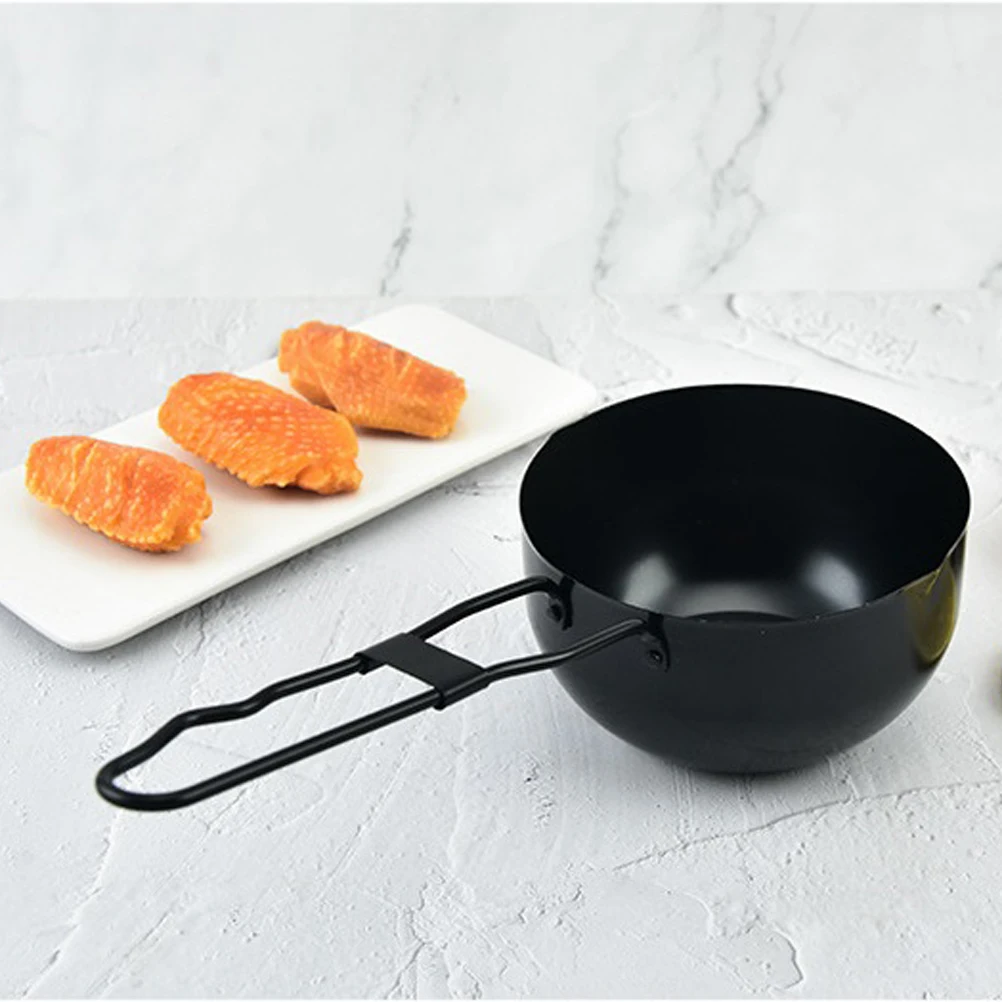 Mini sartén para estofado de hierro Premium, olla de cocina para exteriores de buena textura, utensilios de cocina de mano de obra fina, 1 Uds.
