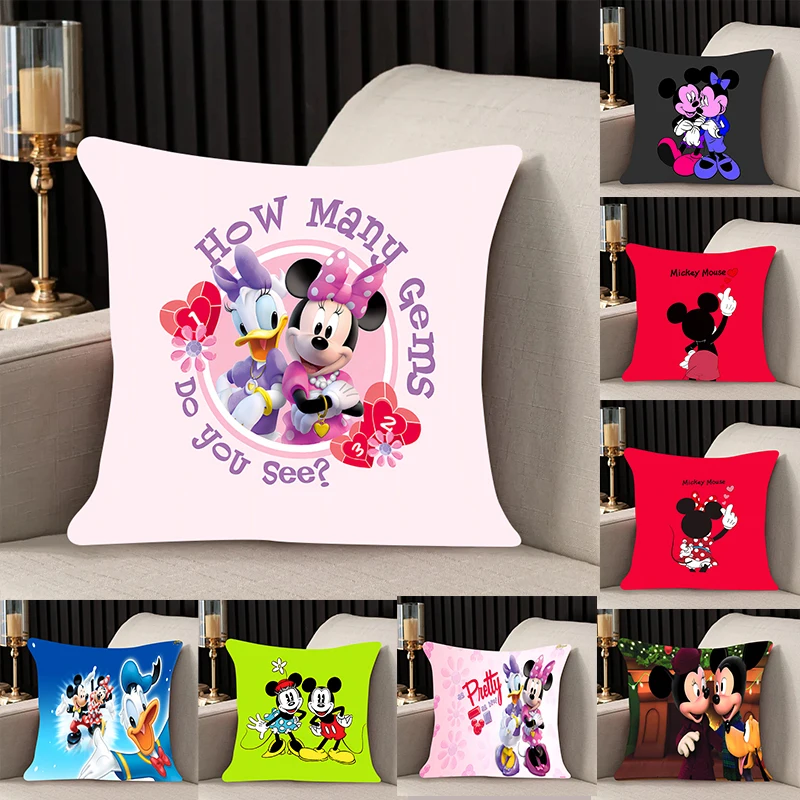 Pillow Cover Minnie Mickey room bedroomo office coffee shop car Dakimakura Throw Pillows iving room Pillowcase Home Decor