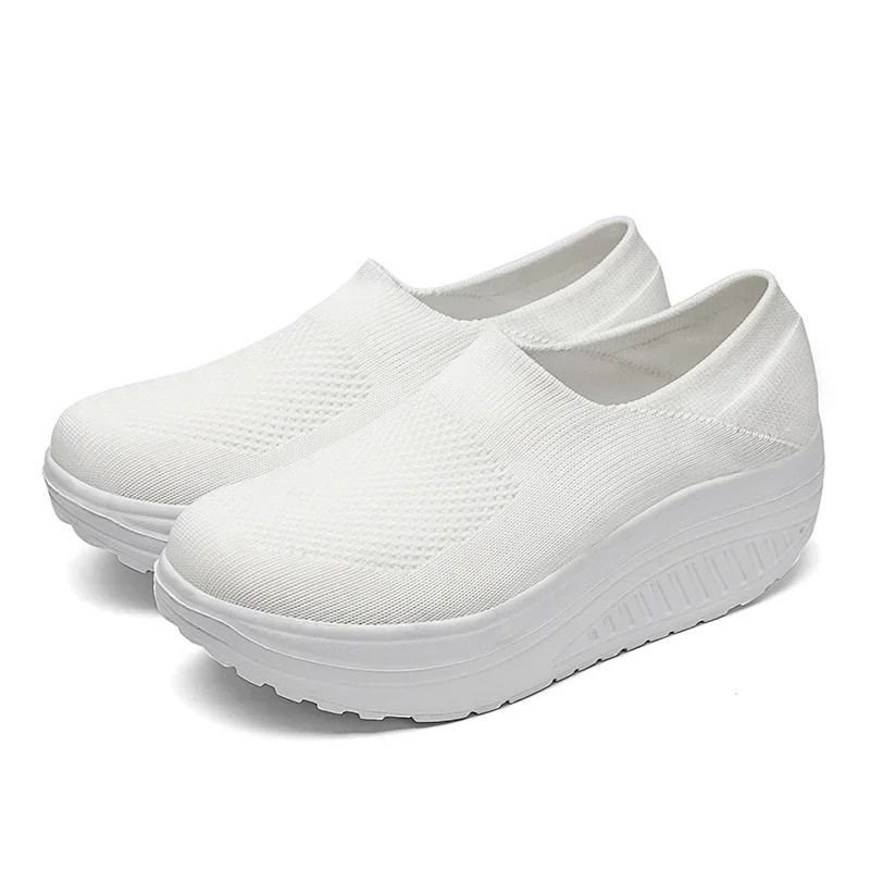 Large Mom Sports Shoes Nurse Women's Thick Sole EVA Sole Pine Bamboo Shoes35-42